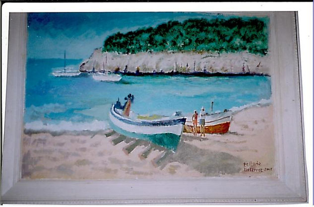 Cala de Ibiza. Acrylic Others Marine Painting