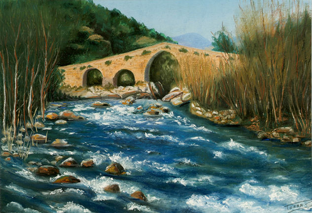 Pont de Pedret Pastel Card Landscaping