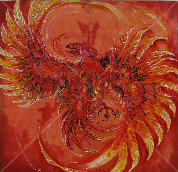 como ave fenix Oil Canvas Others