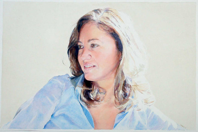 Retrato Watercolour Paper Portrait