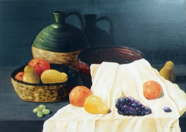 Mantel sobre la mesa Oil Canvas Still Life Paintings