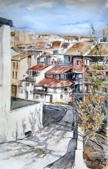 Calles de Albaida Watercolour Paper Landscaping