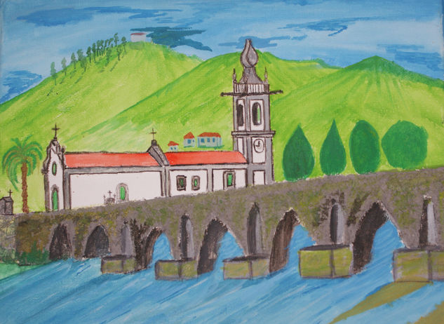 Ponte de Lima Acrylic Canvas Landscaping