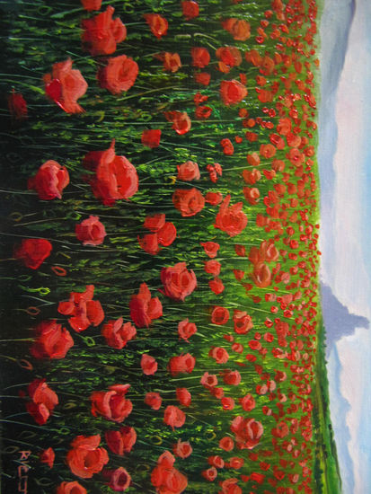 Amapolas Oil Canvas Landscaping