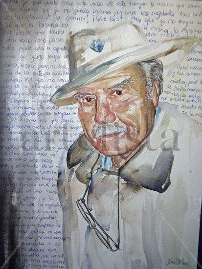 Lolo Watercolour Glass Portrait