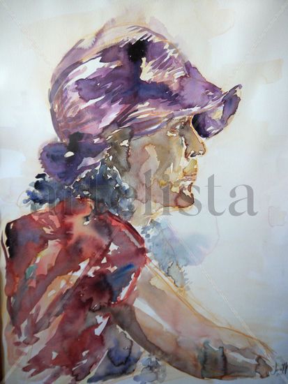 Mirando Watercolour Glass Portrait