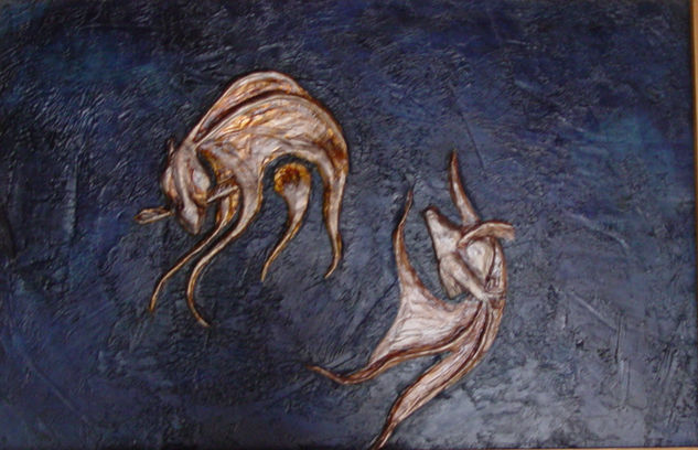 Gold Fish Mixed media Canvas Others