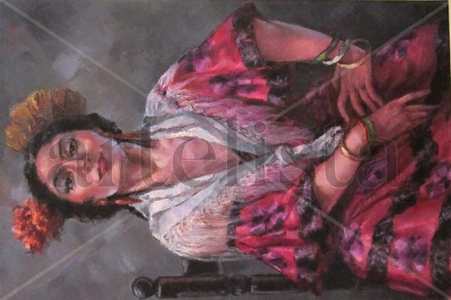 FLAMENCA Oil Canvas Portrait