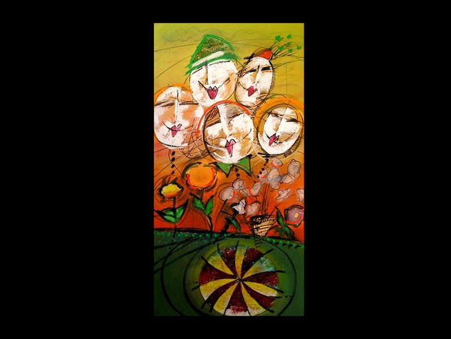 los cinco Acrylic Canvas Others