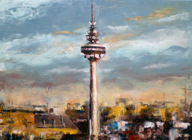 Torre España (Madrid) Oil Canvas Landscaping