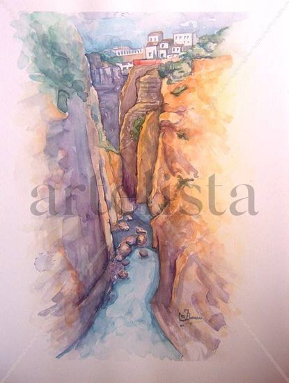 RONDA Acuarela Papel Paisaje