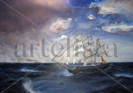 Tormenta en altamar