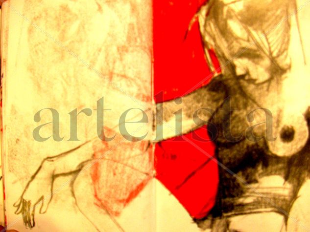 diario 3 Pastel Paper Figure Painting