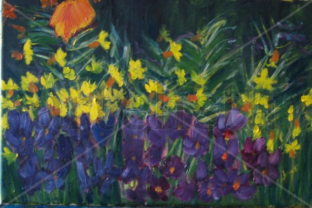 E17 Flores (2011) Oil Canvas Floral Painting