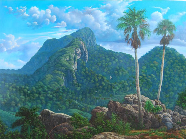 El Pan de Guajaibón Oil Canvas Landscaping