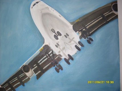 Boing 747 aterrizando