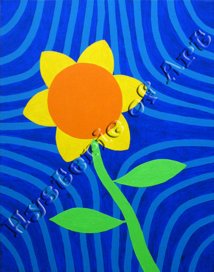 GIRASOL Acrylic Canvas Floral Painting