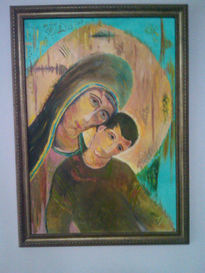 "  virgen maría con...