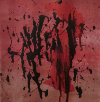 Splashing over red # 4
