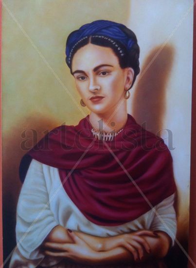 FRIDA KHALO Oil Canvas Portrait