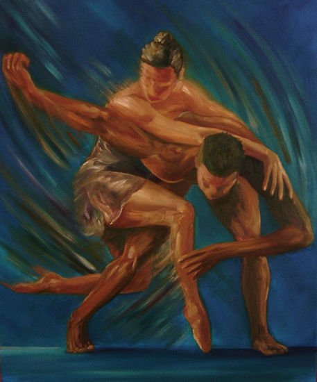 Movement Oil Canvas Figure Painting