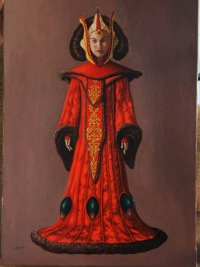 Reina amidala Oil Canvas Figure Painting