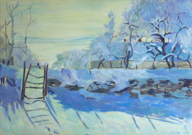 La urraca, copia (Monet 1869)