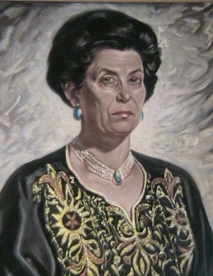 PEPITA RIVAS (La madre del artista, detalle) Oil Canvas Portrait