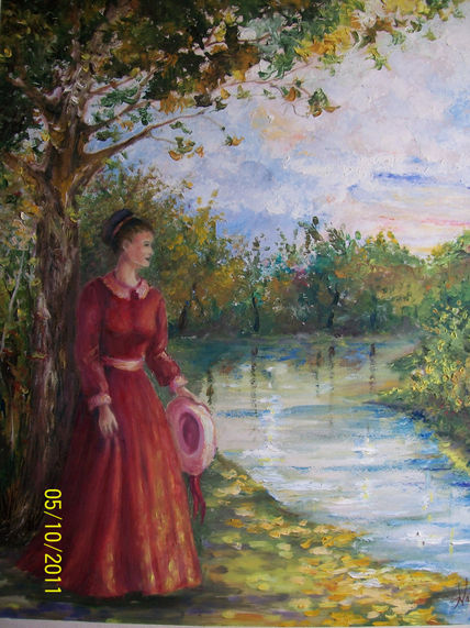 La dama de rojo