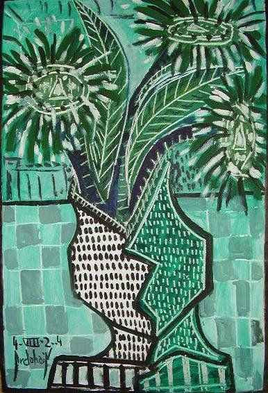 floracion en verde