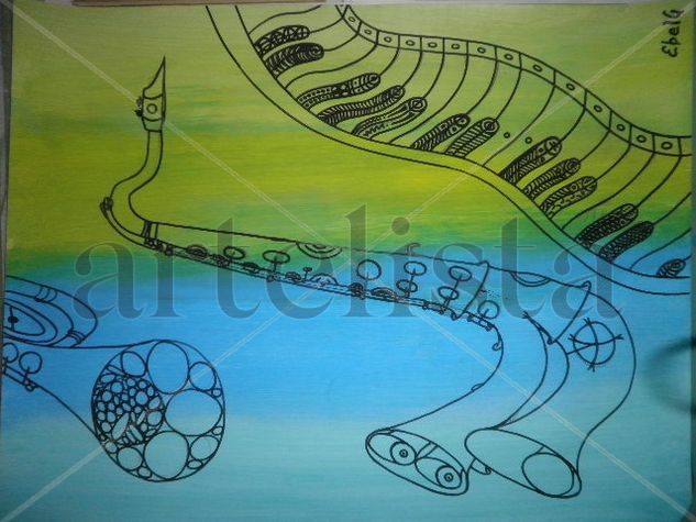 instrumentos musicales Acrylic Canvas Others