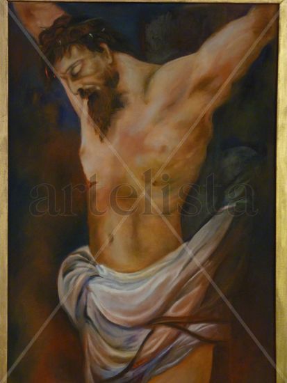 Cristo en la cruz Oil Canvas Landscaping