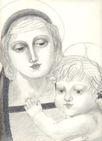 Madona y niño Jesús...