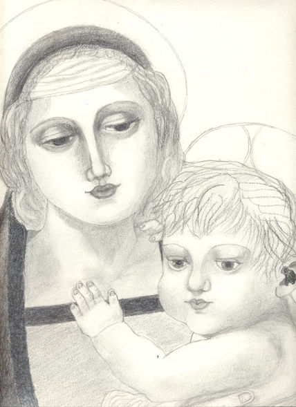 Madona y niño Jesús...