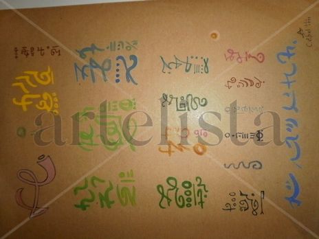 Ideogarabatos,glifo...