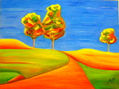 Three trees. Tres árboles
