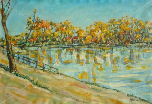 Río Duero otoñal Oil Canvas Landscaping