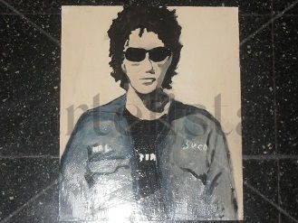 homenaje a gustavo cerati I Acrylic Panel Portrait