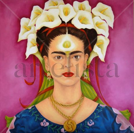Frida con Alcatraces