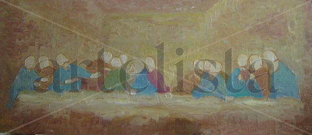 Santa Cena Oil Canvas Landscaping