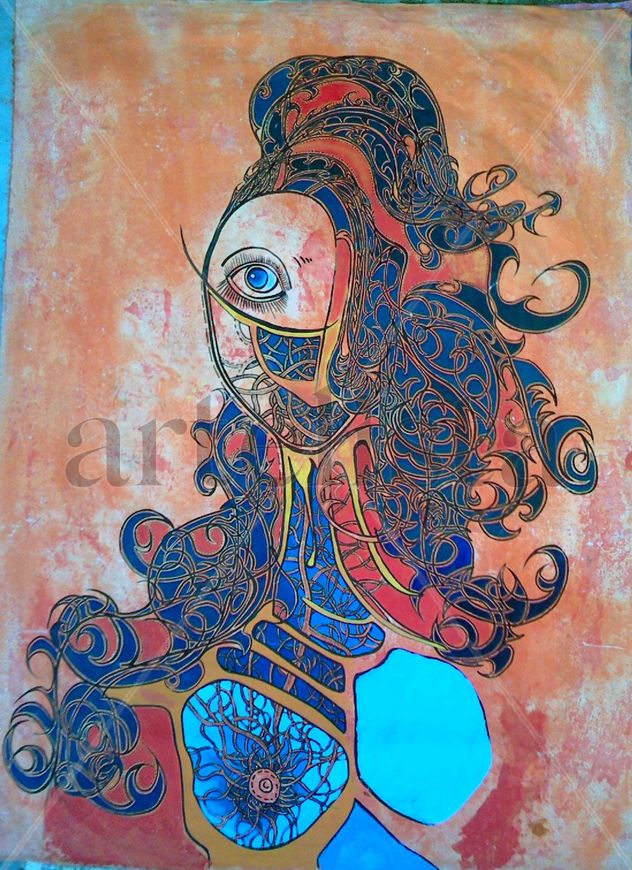 Mujer de pecho vacío
