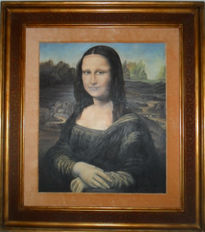 Mi mona lisa con marco