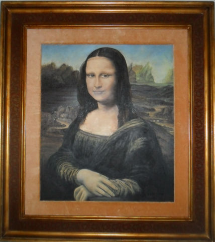 Mi mona lisa con marco