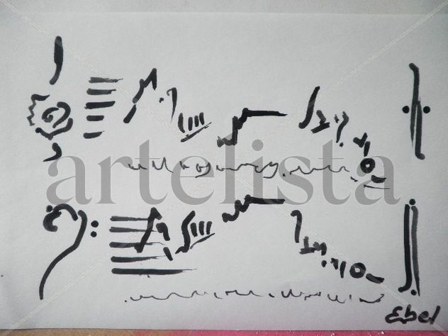 dibujo partitura 10150.autor Ebel Garcés. Ebel G.
