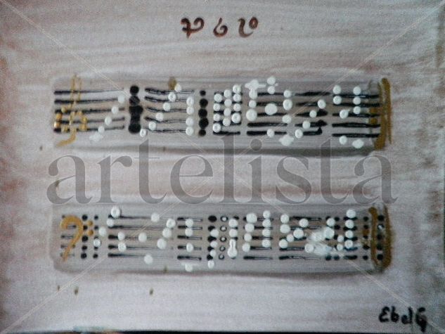 partitura 10152.x-h.autor Ebel Garcés. Acrylic Card Others