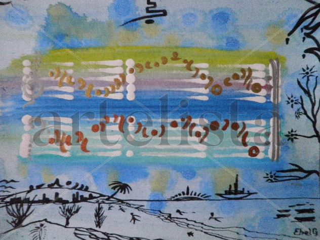 pintura partituras 10251 autor Ebel Garcés.