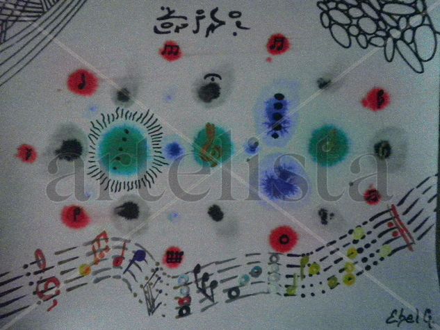 partitura 5700 de Ebel Garces. Mixed media Card Others