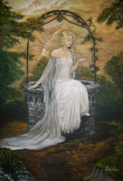 Dama en el pozo