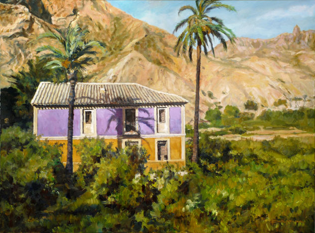 Casa del Valle de Ricote Oil Canvas Landscaping