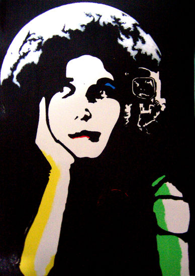 Recuerdos troyanos. Pequeña ardilla. Acrylic Canvas Portrait